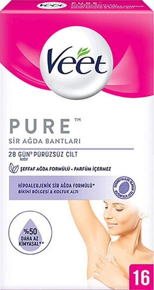 VEET PURE AĞDA 16'LI BİKİNİ B. KOLTUK ALTI HASSAS